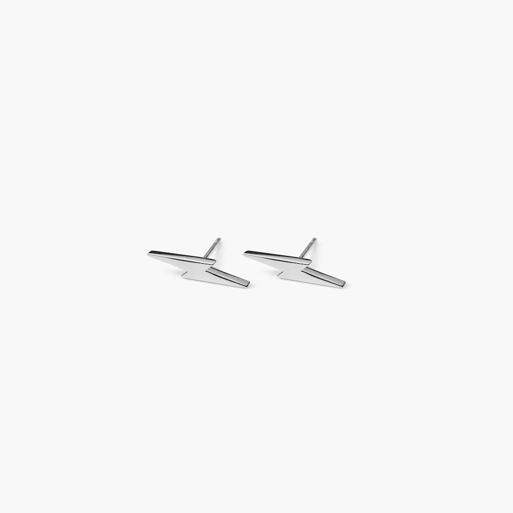 Shinola Sterling Silver Petite Bolt Earrings